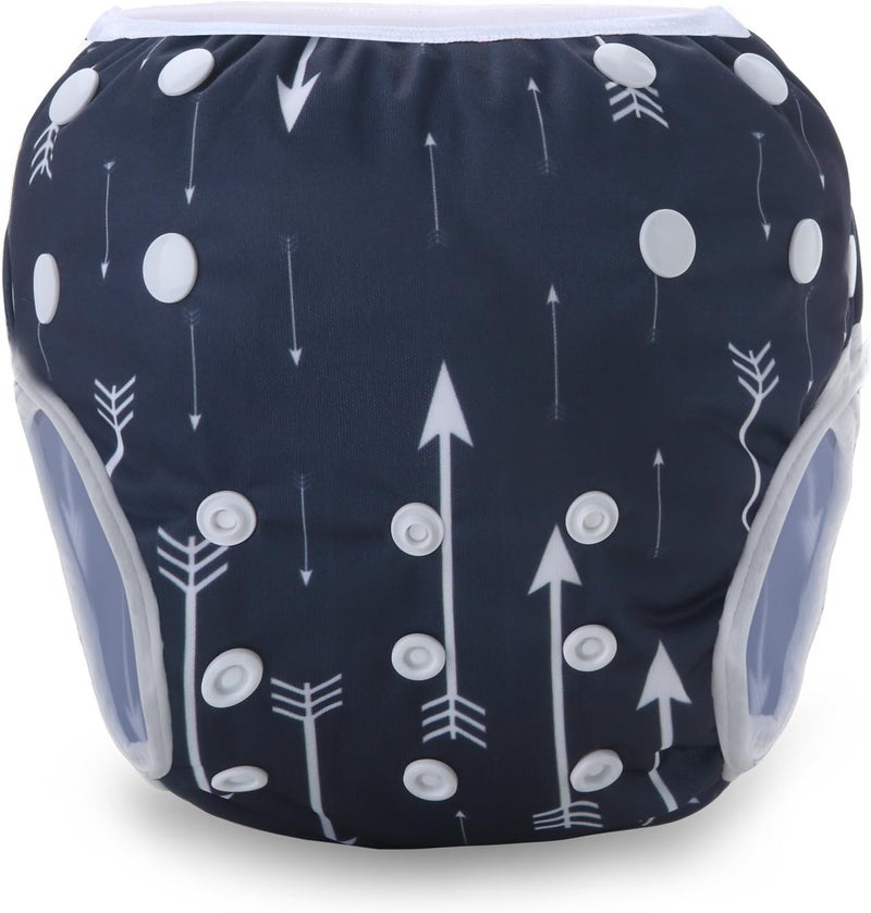 storeofbaby Reusable Swim Diapers Covers Waterproof Swimming Pants for 8-36lbs Unisex Baby Pack of 2 - Image 2